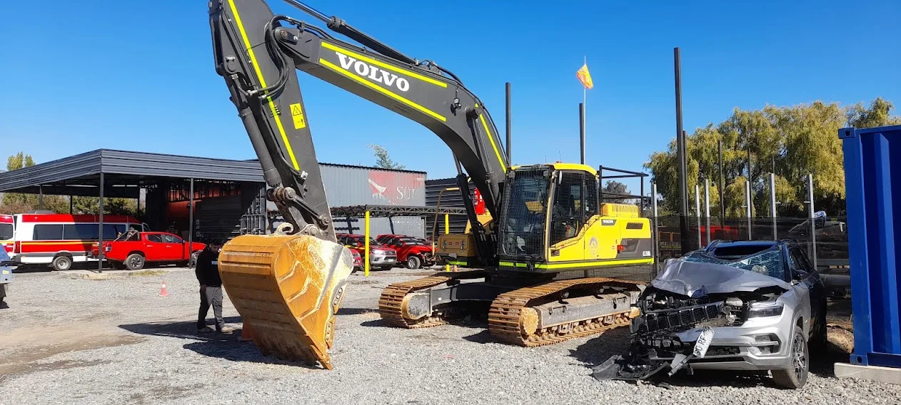 Excavadora Volvo sobre orugas